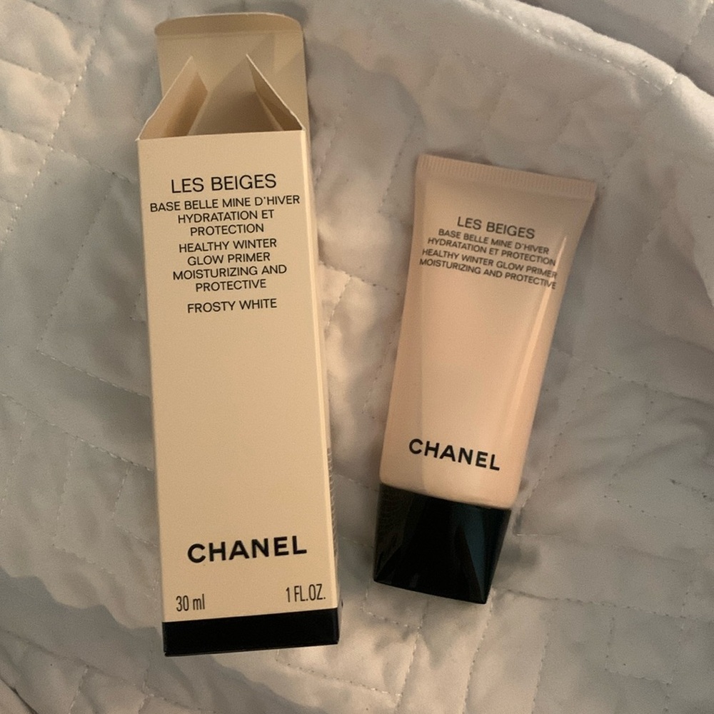 Chanel Les Beiges Healthy Winter Glow Primer Frosty White BNIB LE